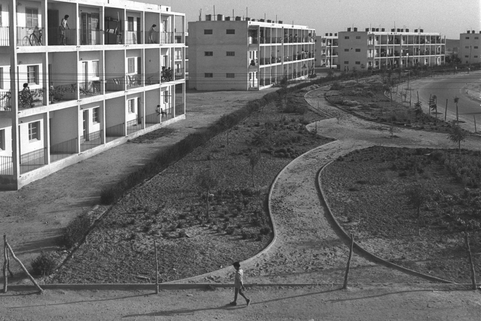 שיכוני העולים בבאר שבע: קוביות בלי צל ובלי רחמים (צילום: דוד אלדן)